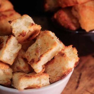 Receita de Mandioca Frita Cremosa - para petiscar no seu dei de folga, com aquela bebida geladinha.