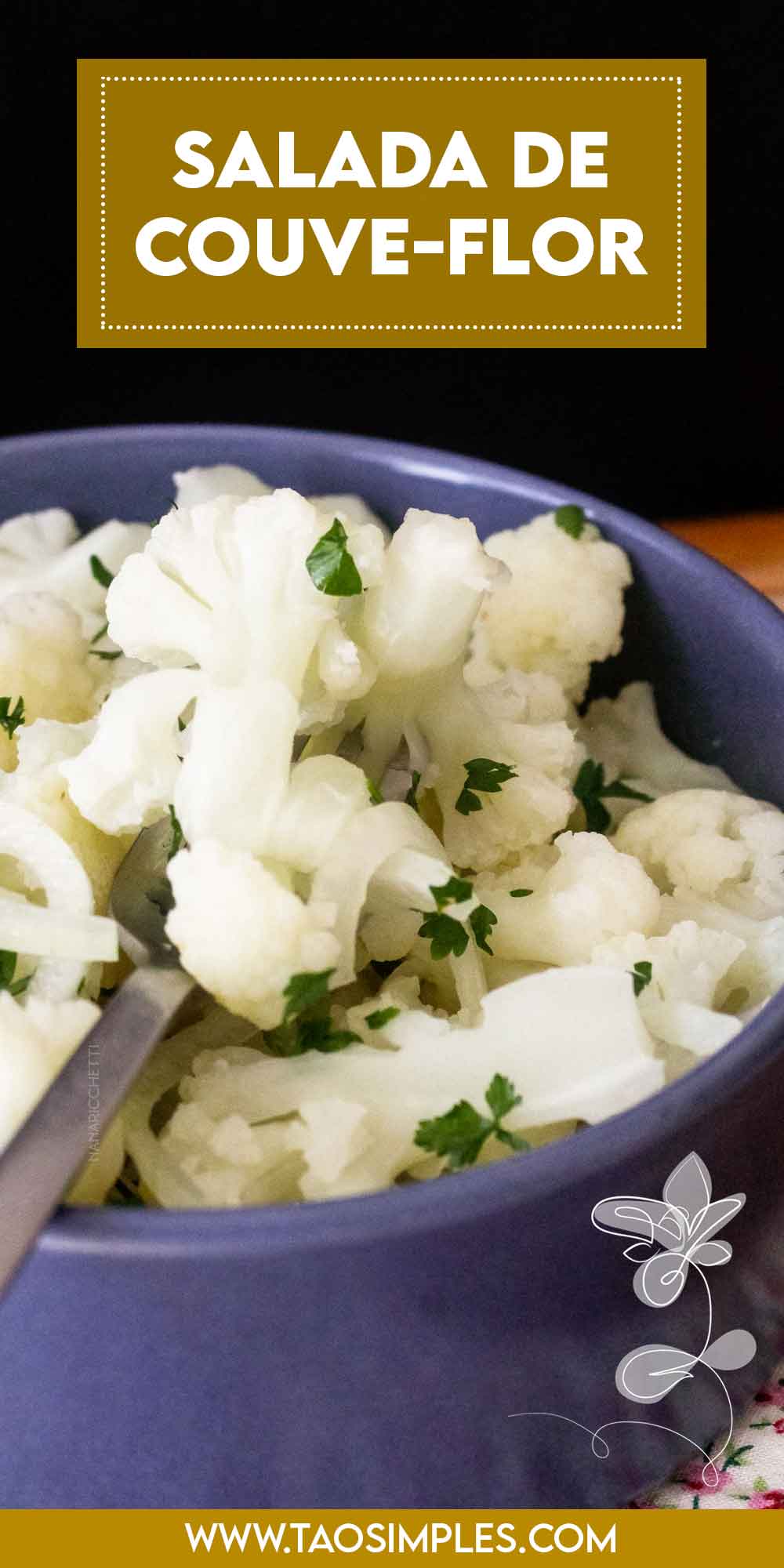 Receita de Salada de Couve-flor - prepare uma salada simples e nutritiva para o almoço e jantar da família.