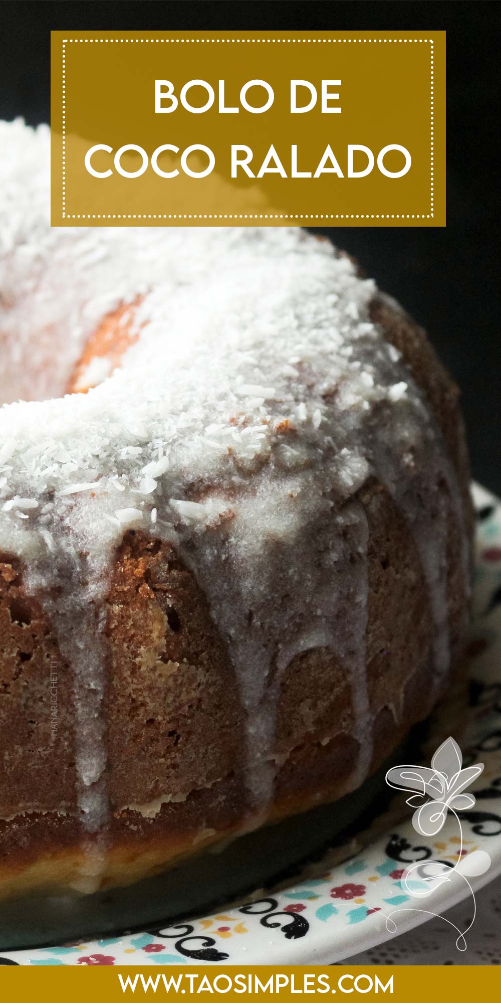 Receita de Bolo de Coco Ralado Simples - faça um café da tarde delicioso para os seus convidados.