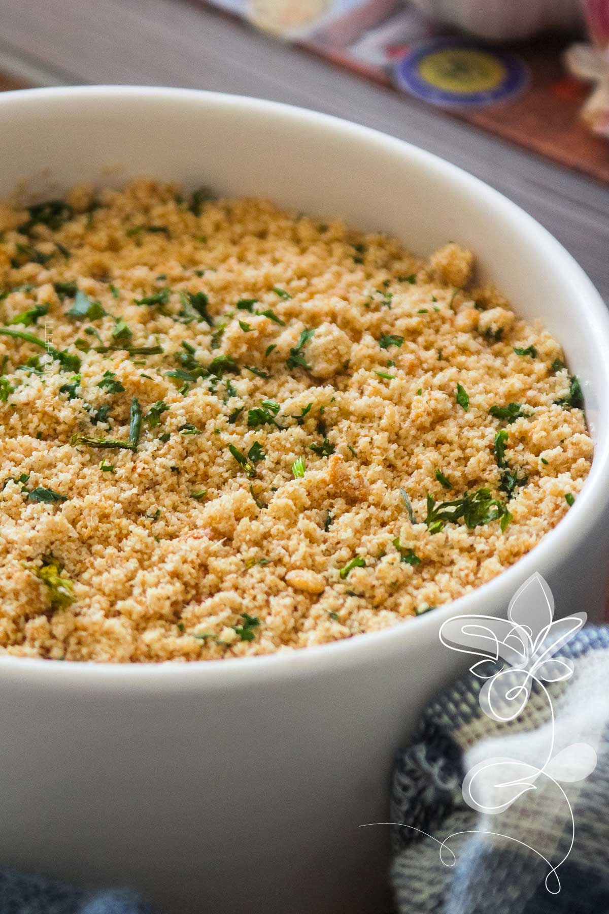 Receita de Farofa de Alho Crocante - faça uma farofa simples com alho e farinha de mandioca. 