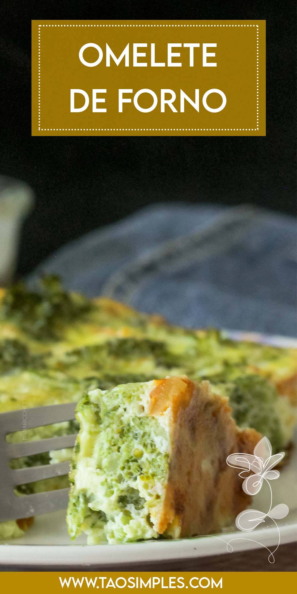 Receita de Omelete de Forno Simples com Brócolis - faça um prato fácil e nutritivo para o almoço da semana.