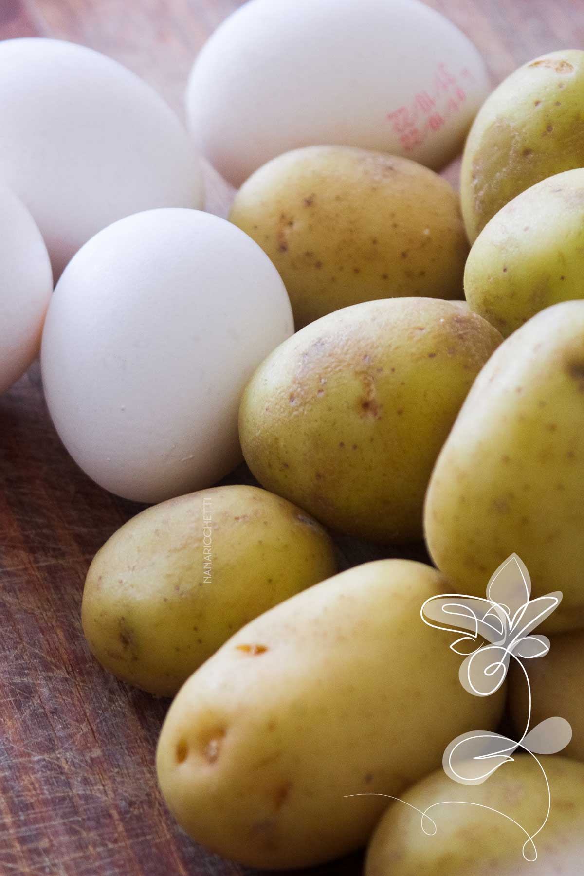 Salada de Batata com Ovos e Maionese