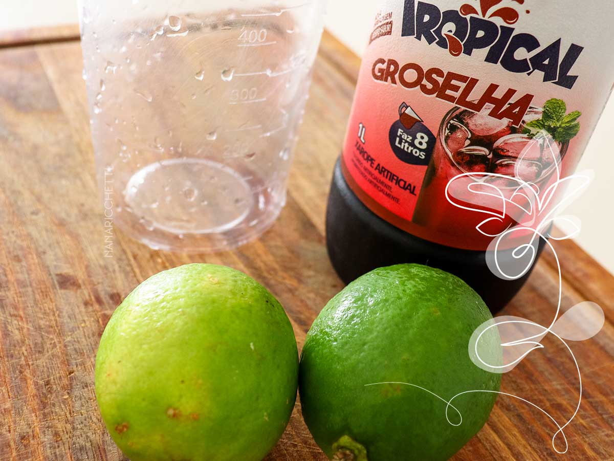 Receita de Limonada com Groselha - faça uma bebida deliciosa para servir nesse verão.