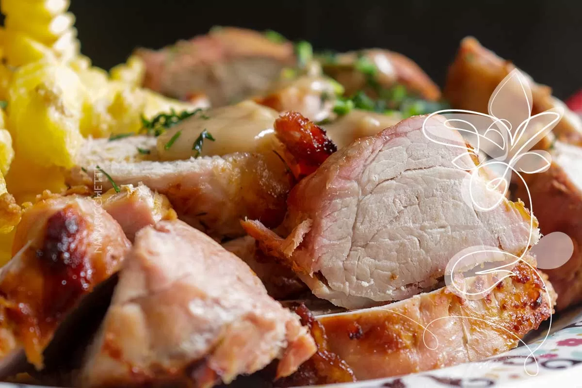 Receita de Carne de Porco Assada na Cerveja - faça um prato delicioso usando um belo pedaço de carne suína.