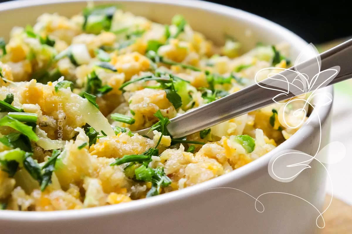 Viradinho de Abobrinha com Ovo com Farinha de Mandioca