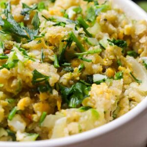 Viradinho de Abobrinha com Ovo com Farinha de Mandioca