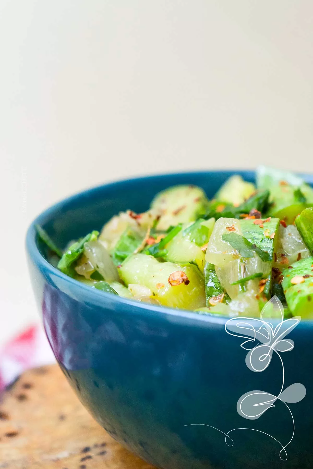 Receita de Abobrinha Refogada - perfeito para o almoço ou jantar durante a semana.