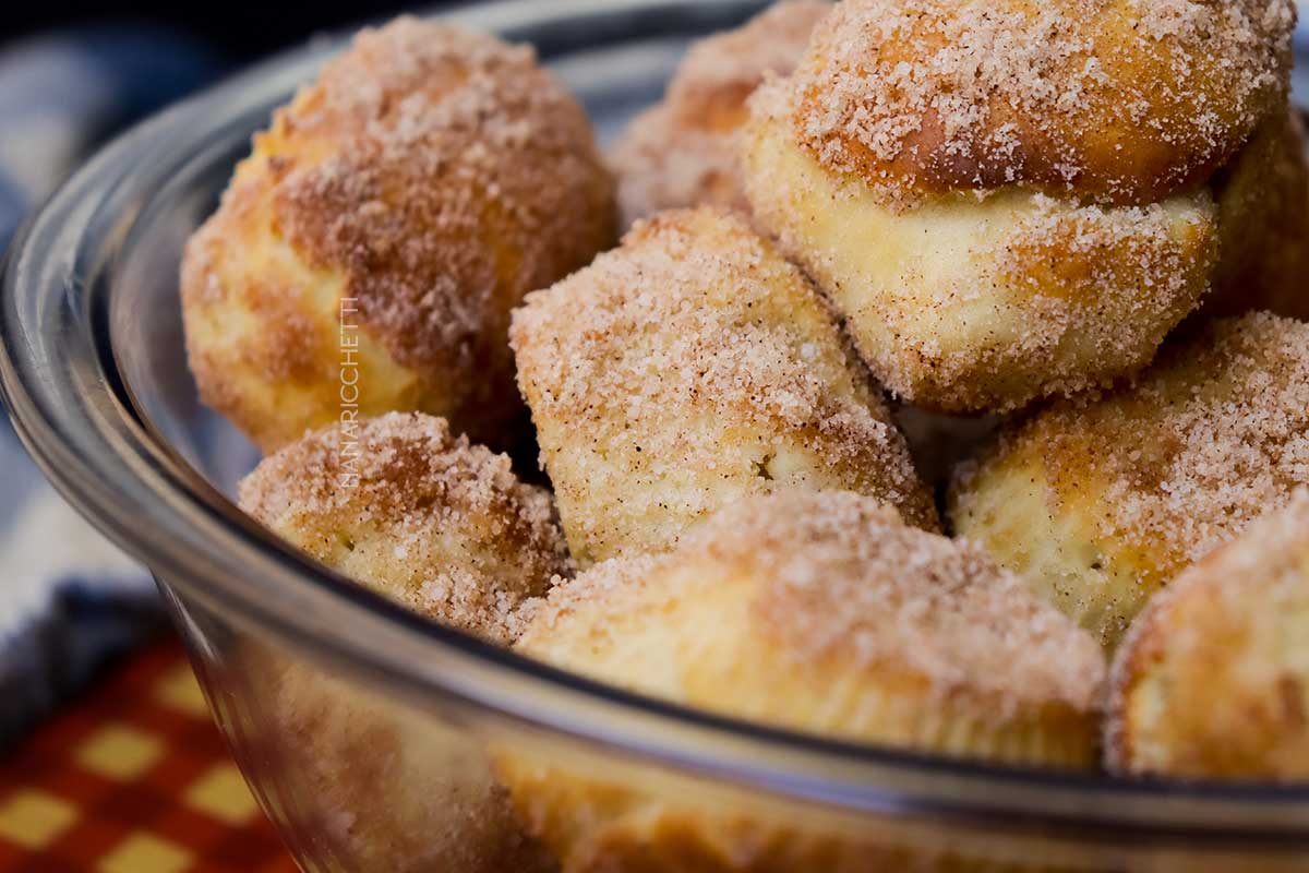 Receita de Bolinho de Chuva na AirFryer - delicioso para um fim de tarde.