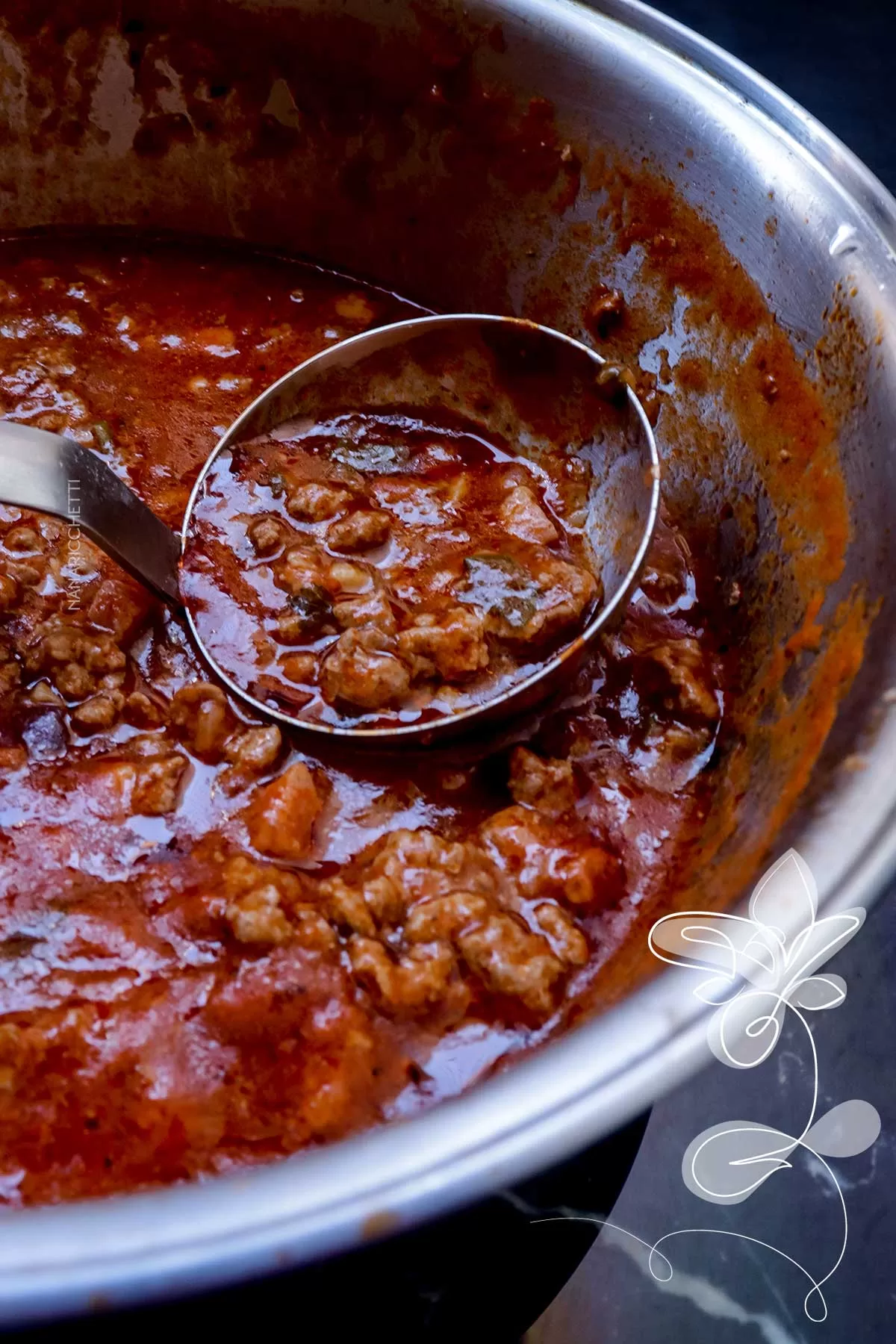 Molho à Bolonhesa de carne moída para Macarronada