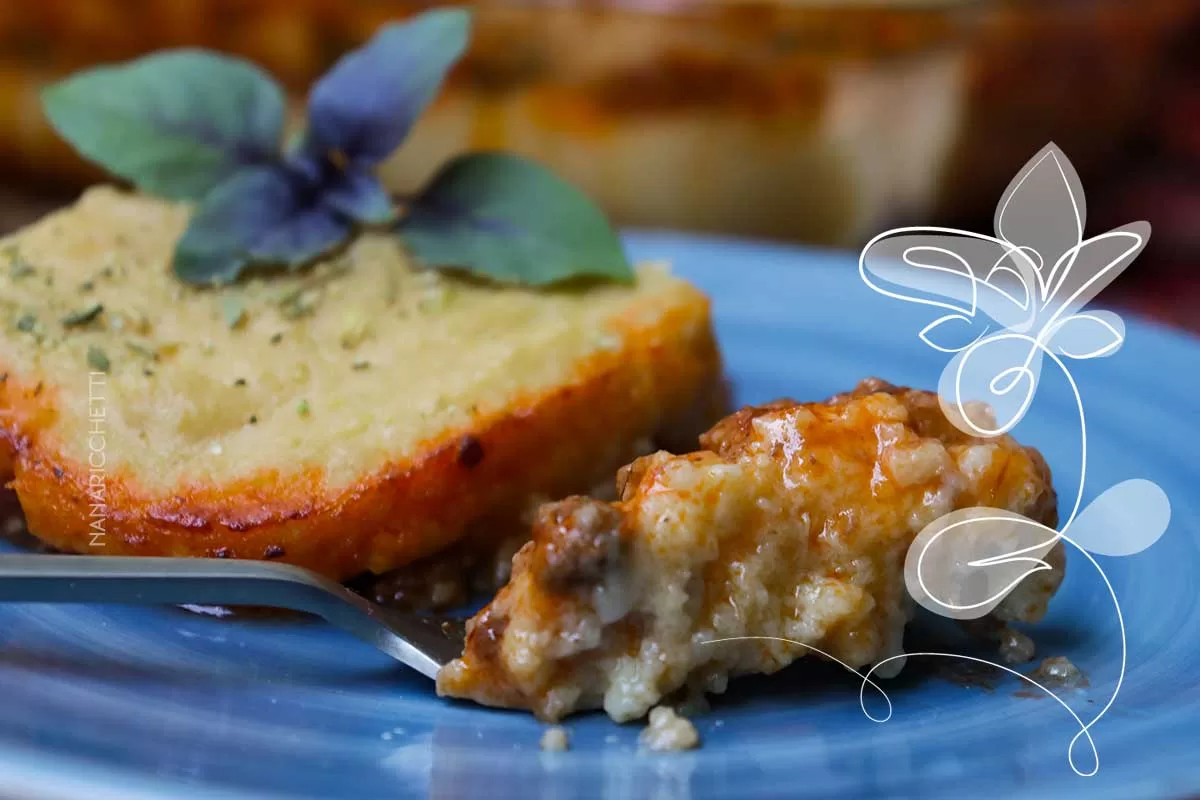 Receita de Nhoque de Forno Recheado - perfeito para o almoço de domingo com a família.