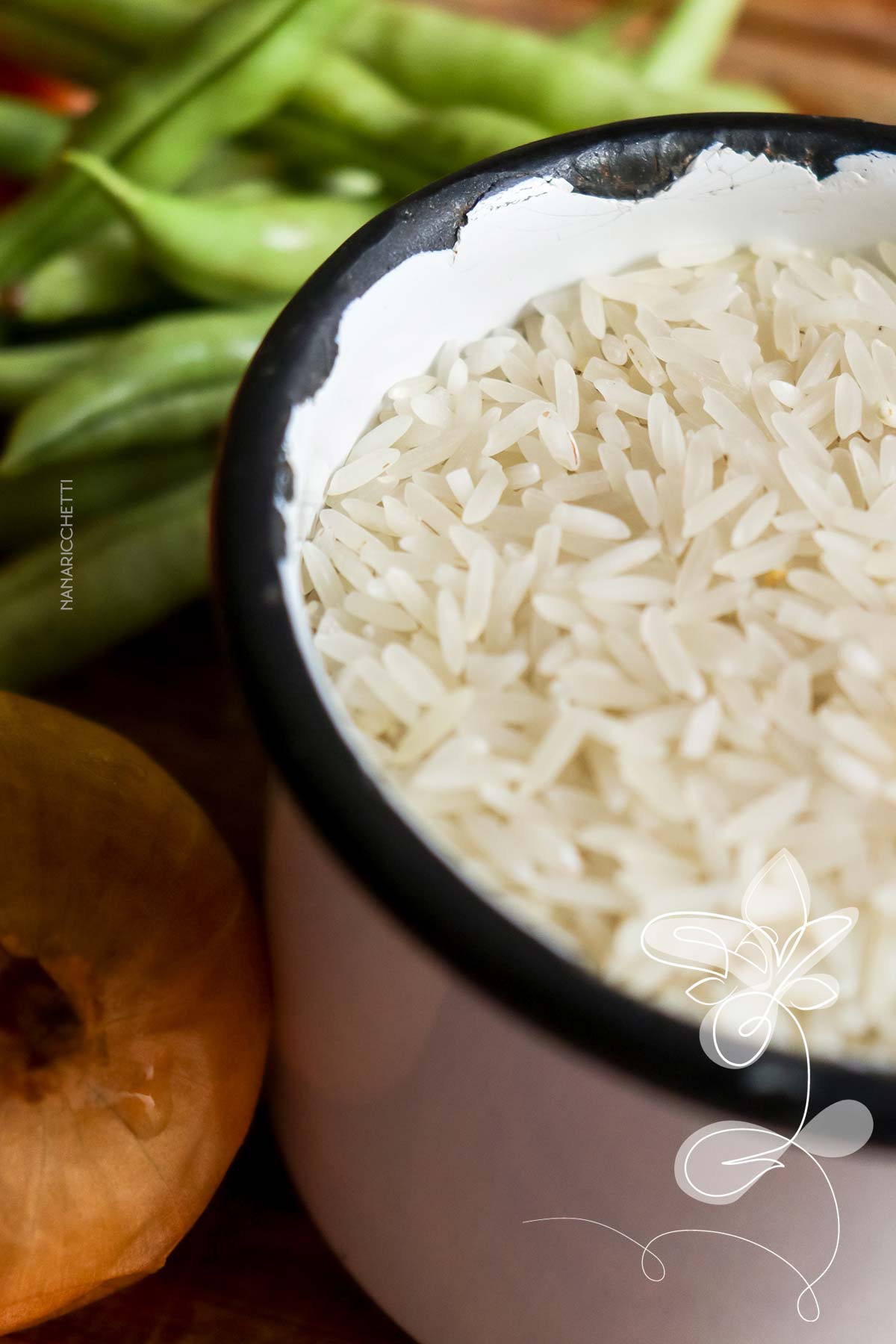 Receita de Arroz com Vagem e Cenoura - um arroz simples e nutritivo para o almoço da semana.