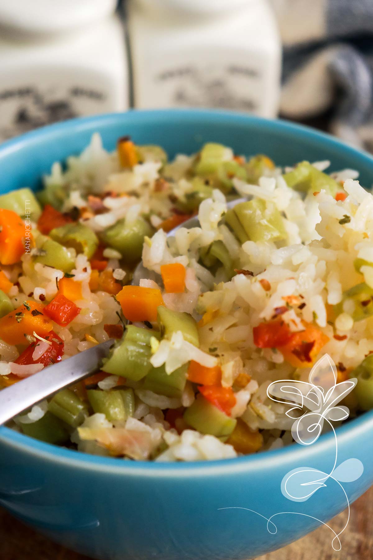 Receita de Arroz com Vagem e Cenoura - um arroz simples e nutritivo para o almoço da semana.