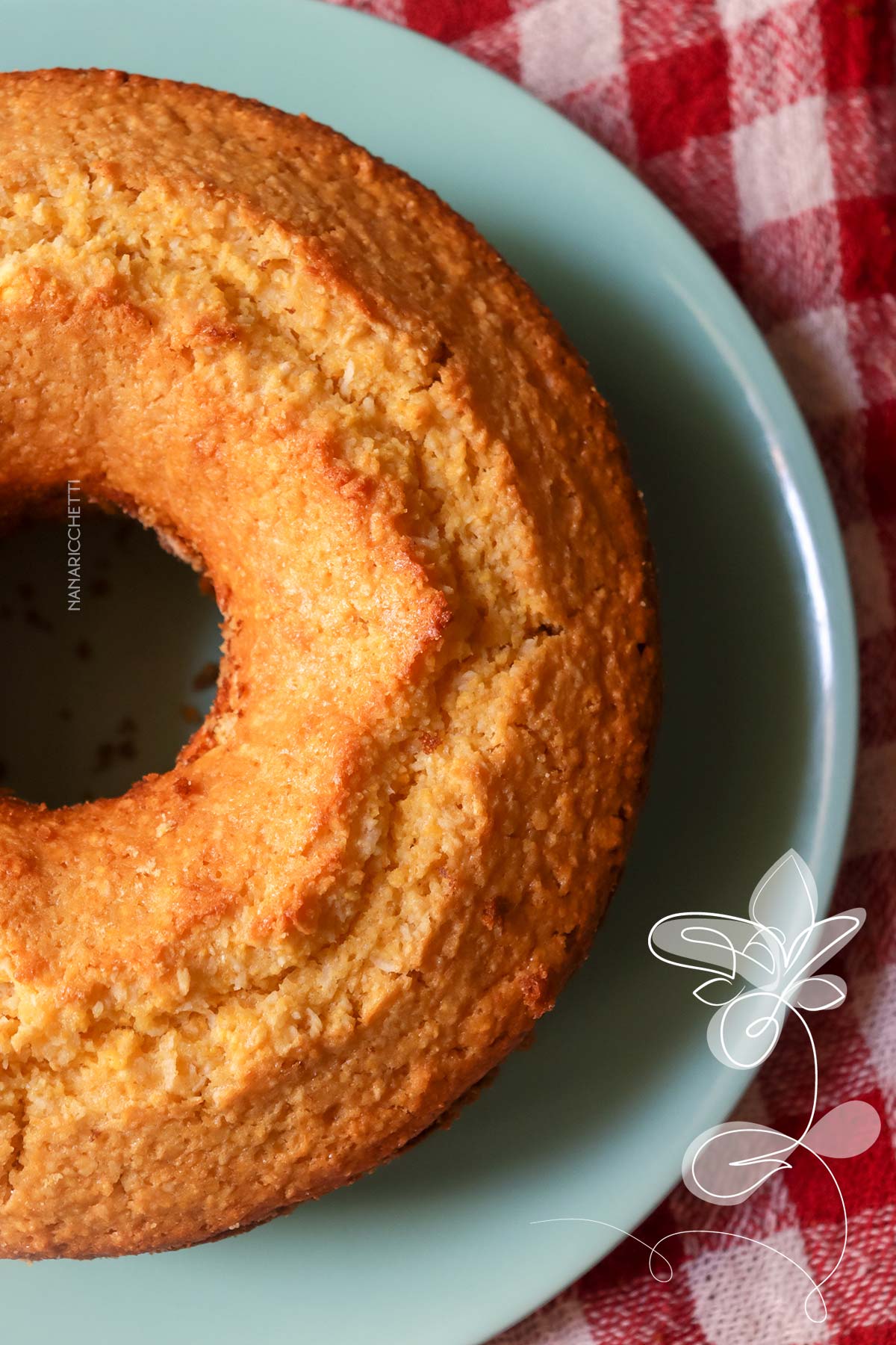 Receita de Bolo Flocão de Milho - uma receita simples para fazer em casa.