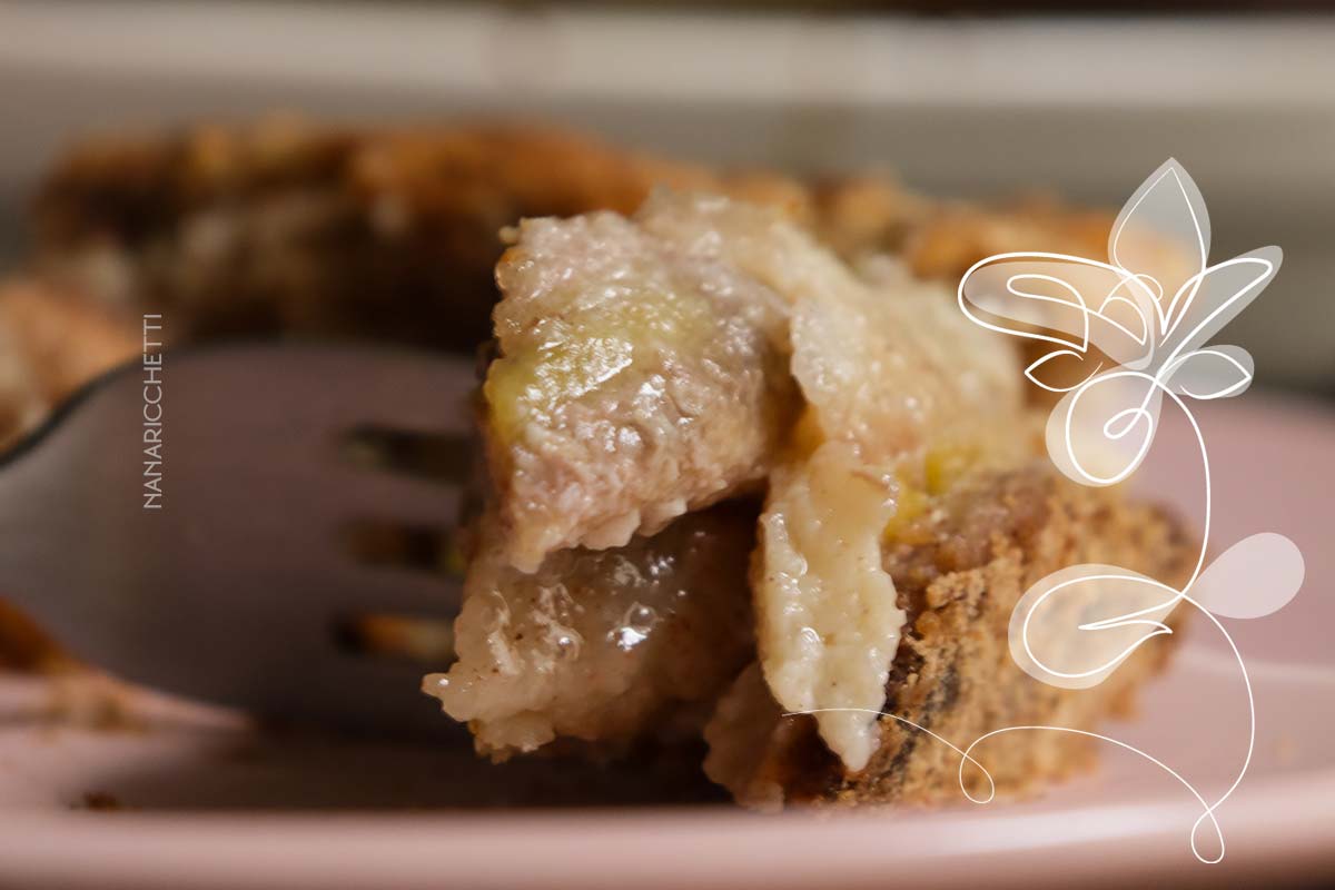 Receita de Torta Preguiçosa de Banana - uma sobremesa simples de fazer.