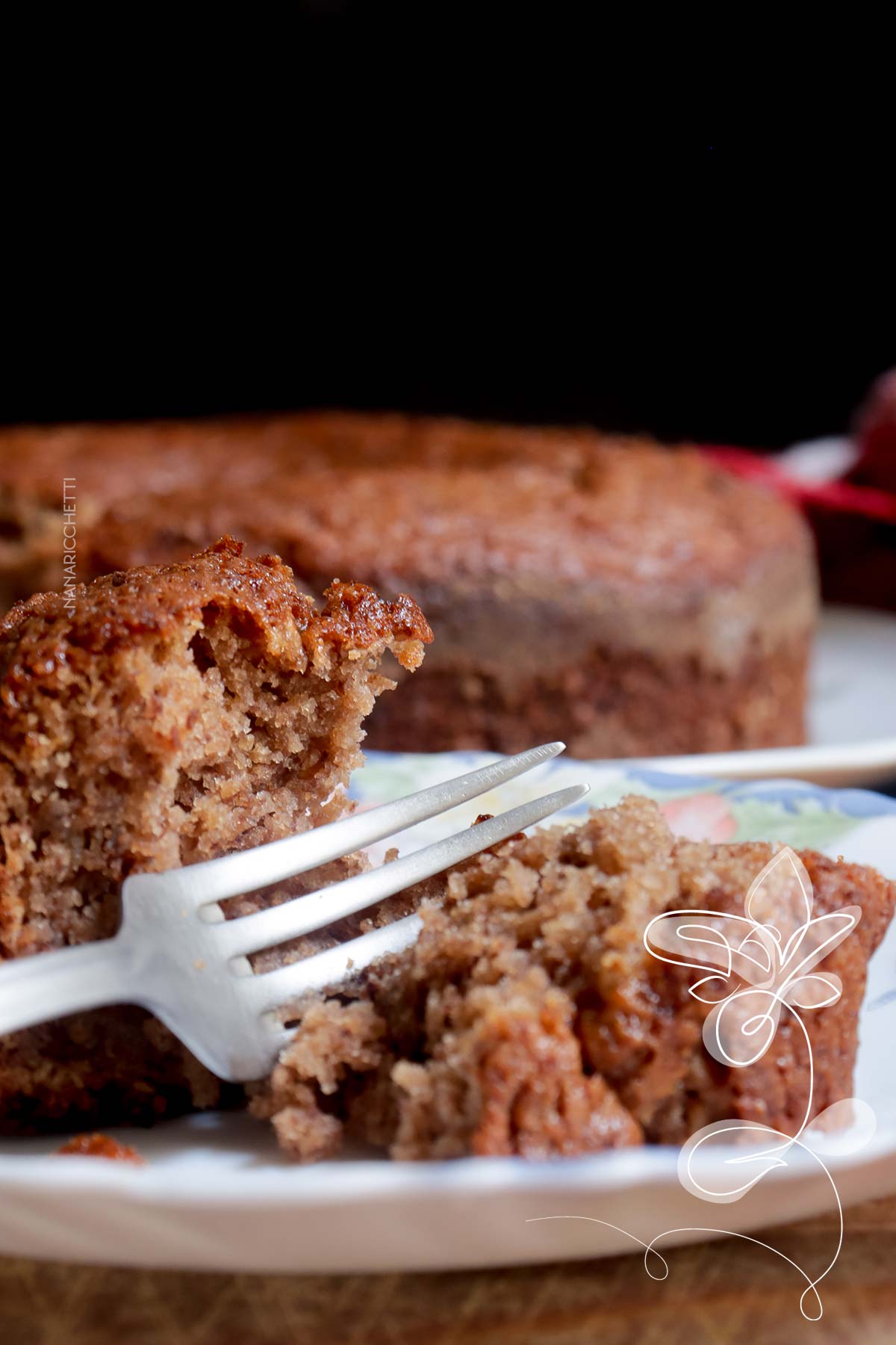 Receita de Bolo de Banana e Chocolate - simples e delicioso, para um chá da tarde.