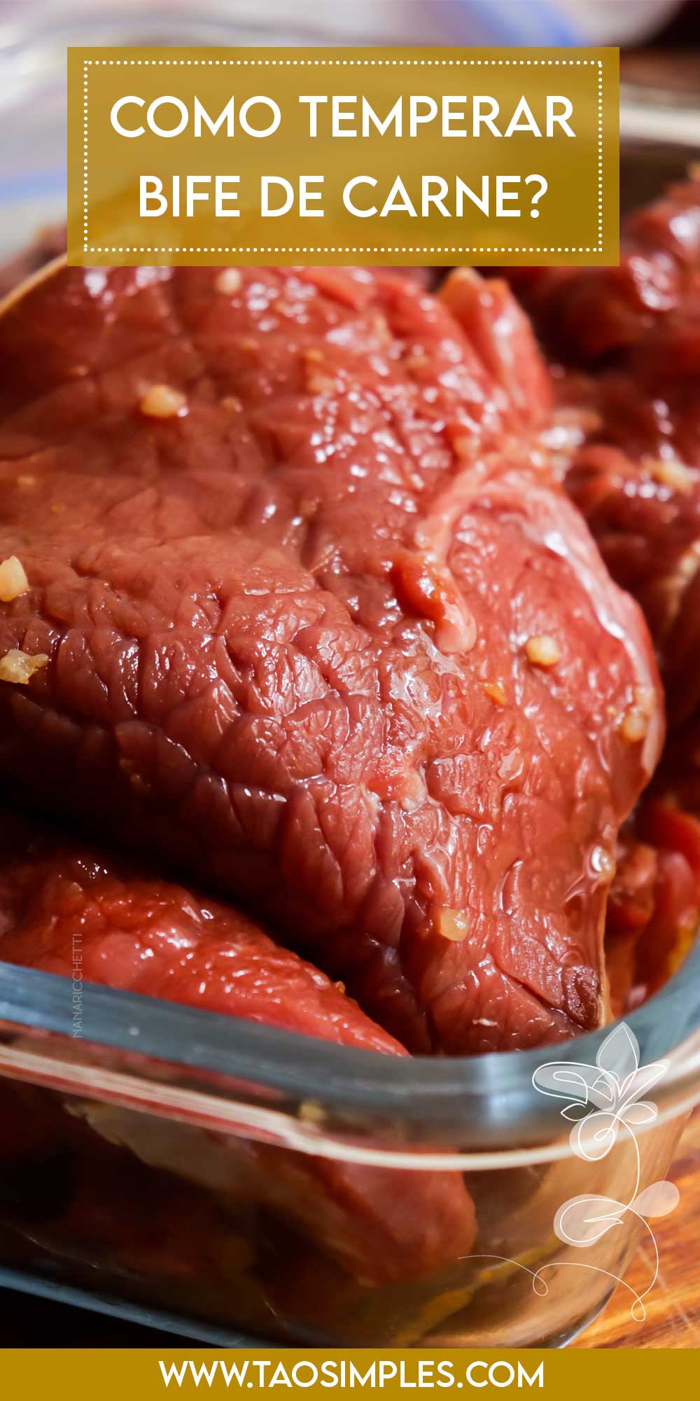 Receita de Tempero - aprenda como é simples temperar bife de carne para o almoço ou jantar.