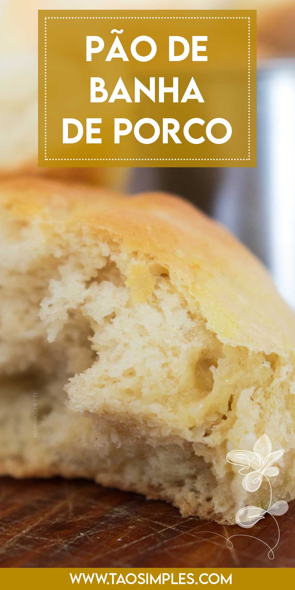 Receita de Pão de Banha de Porco - pão caseiro com uma massa fofinha para o final de semana.