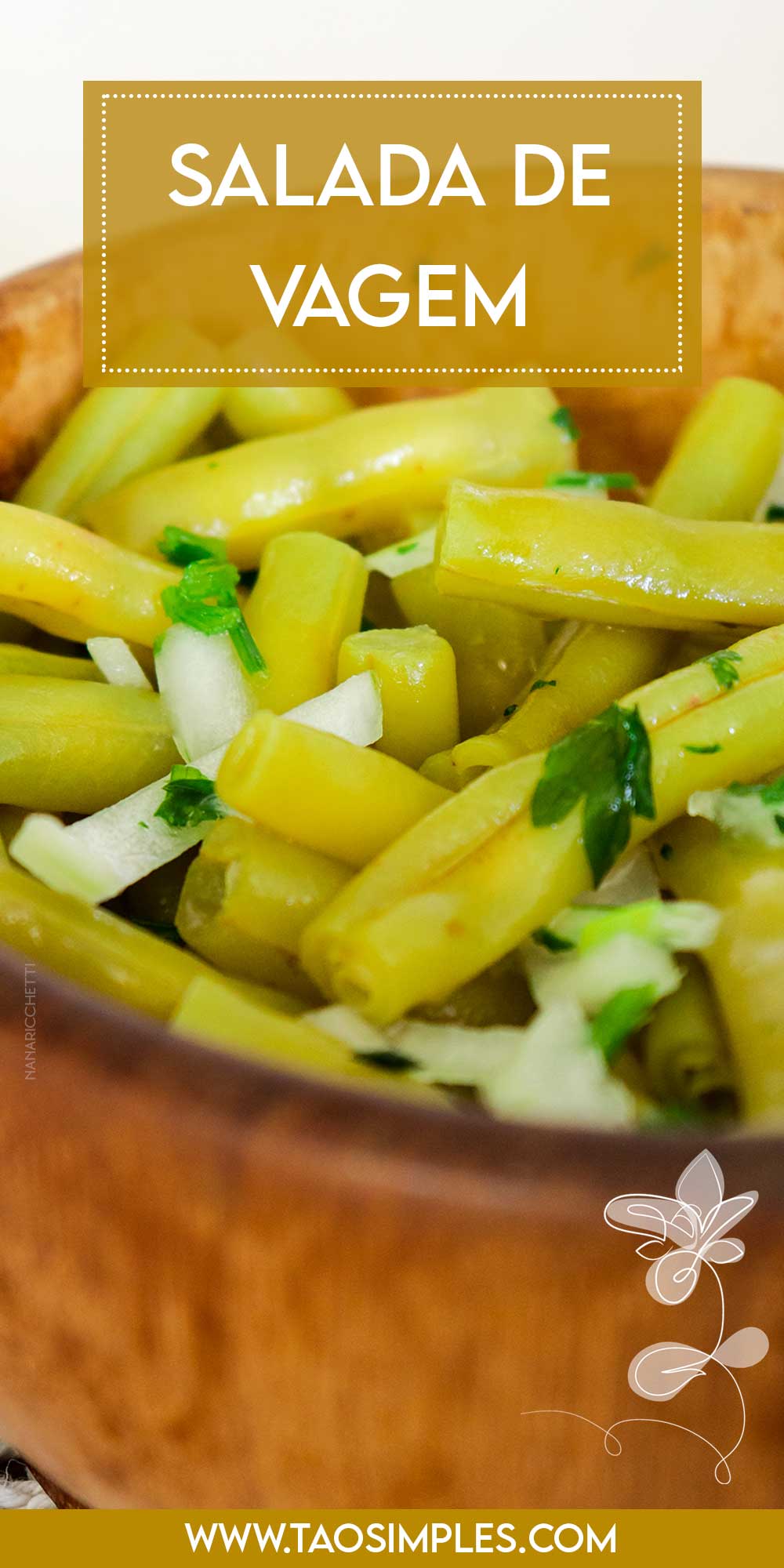 Receita de Salada de Vagem Simples - faça para o almoço ou jantar do dia a dia.