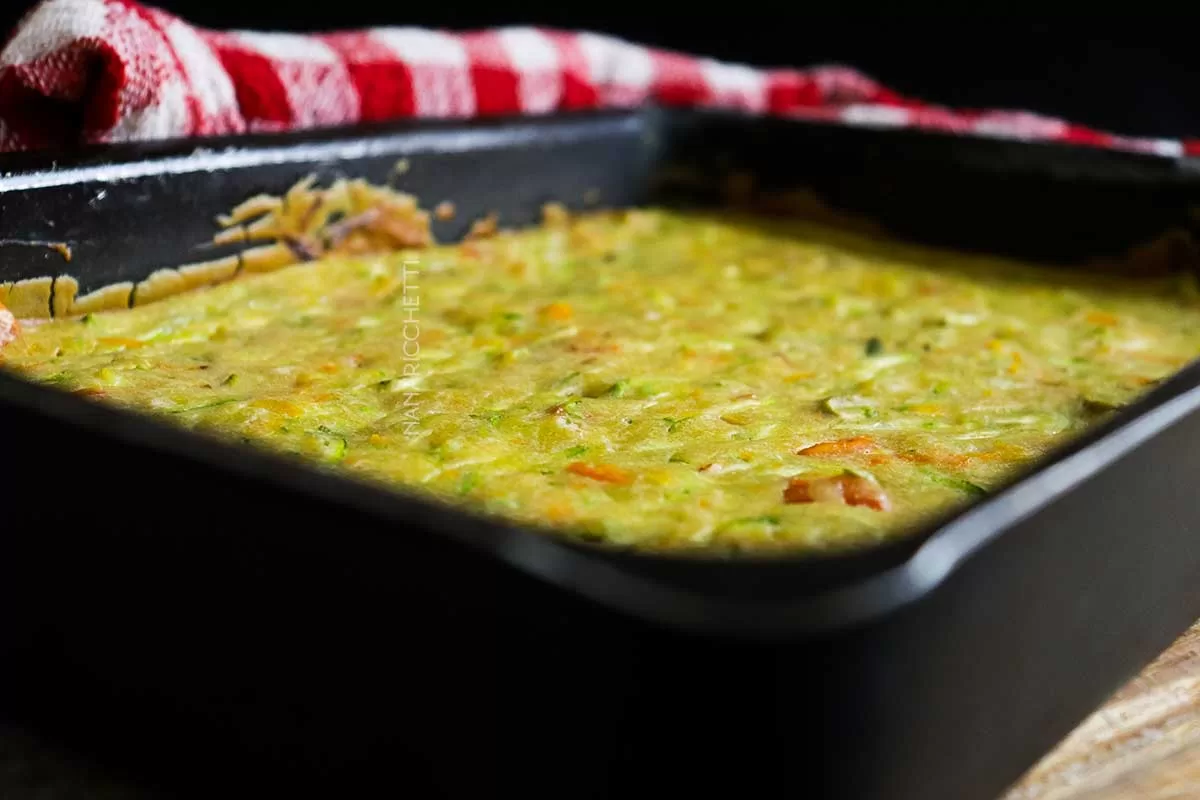 Torta de Abobrinha e Legumes