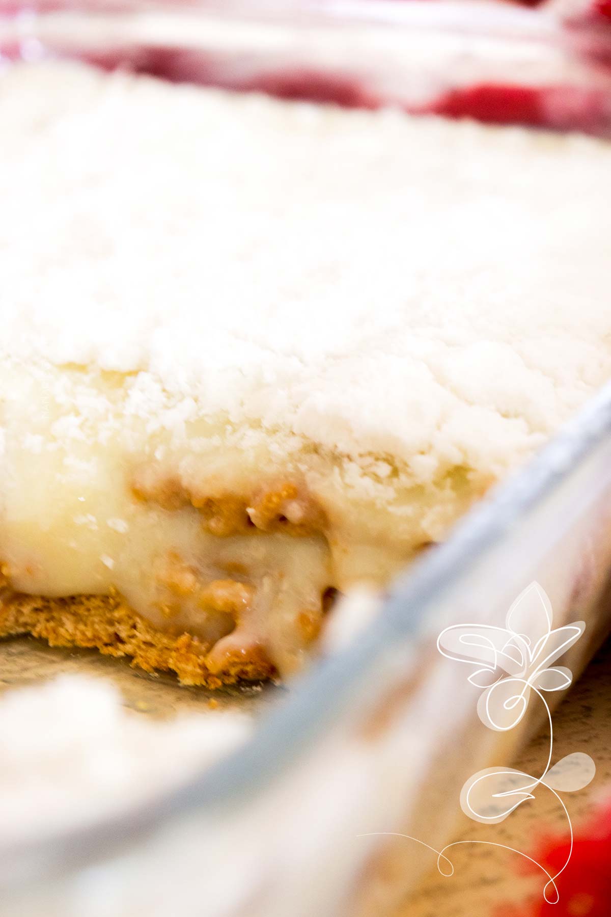 Receita de Torta de Biscoito de Maizena de Coco - uma deliciosa sobremesa para o final de ano e os finais de semana com a família.