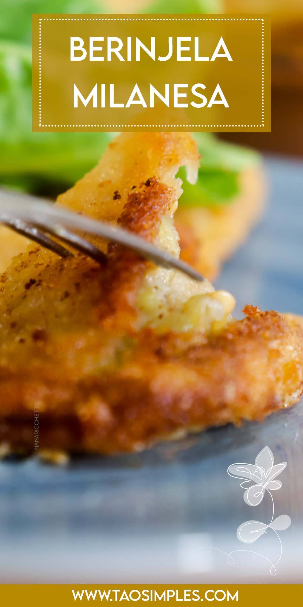 Receita de Berinjela à Milanesa - muito simples de fazer, faça outros pratos ou sirva a berinjela empanada com arroz e salada.