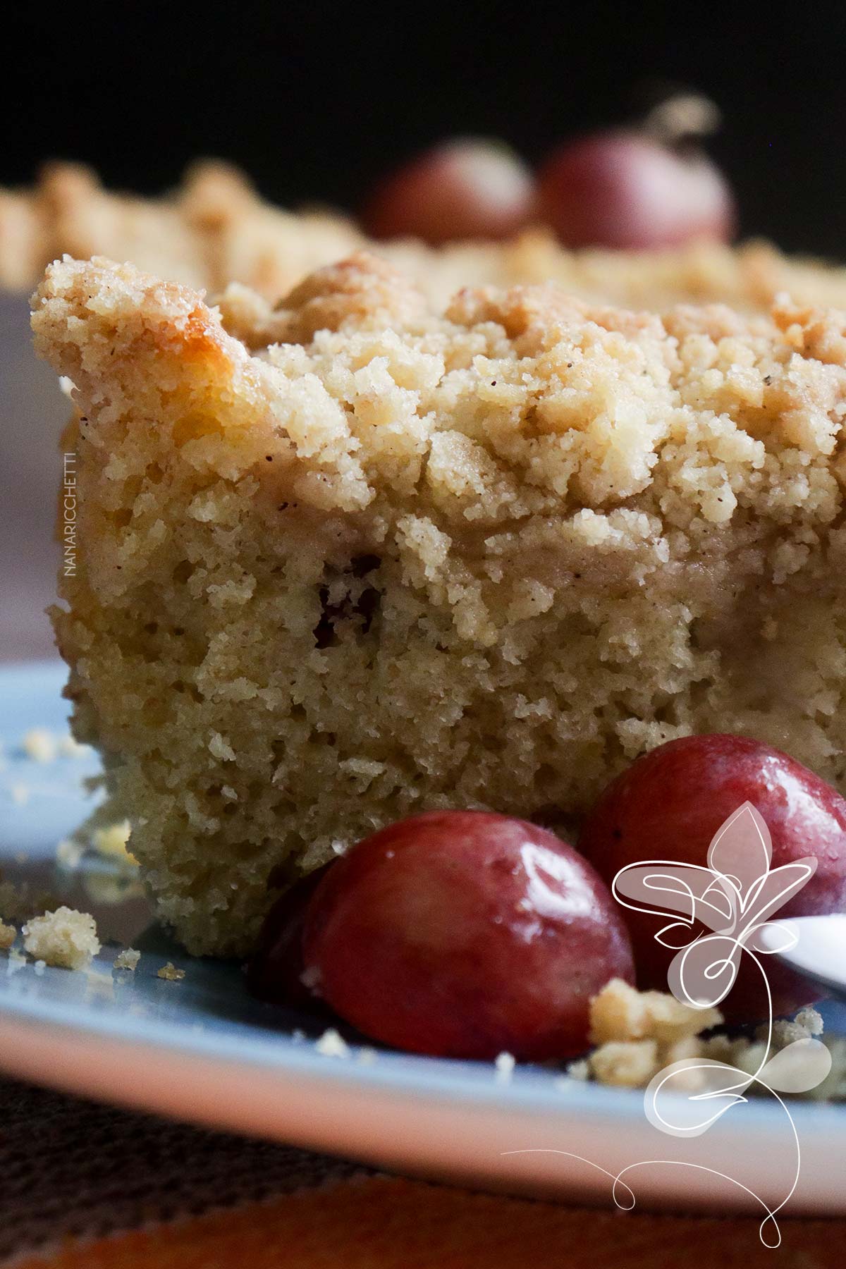 Receita de Cuca de Uva - deliciosa para lanchar em um final de semana chuvoso.