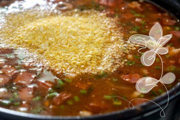 Receita de Cuscuz com Calabresa - delicioso para o almoço de final de semana.